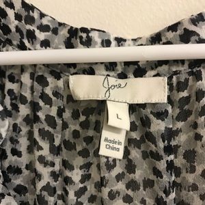 Joie Molly Dress Grey Polka Dot